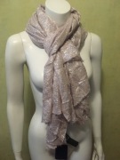 Szal z modalu srebrno - różowy Zara