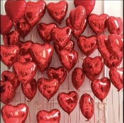 Balony w kształcie serca na walentynki