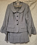 Elegancki żakiet i spódnica bawełna/wiskoza/len M38