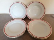 Talerze obiadowe głębokie i płytkie porcelana Ćmielów.