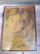 Obraz ramka Wyspiański Główka Dziecka (Staś) pastel papier reprodukcja