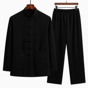 komplet, stój do Tai Chi zestaw dla mężczyzny - haft- rozmiar: M