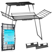 suszarka na pranie duża czarna 22mb rozkładana