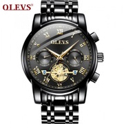 Zegarek mechaniczny Czarny Olevs-2859-Chronograph 