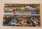 Magnes na lodówkę AUGUSTÓW Mazury Sejny Przewięź Jezioro Białe Ateny(42) 