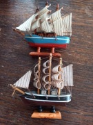 Model żaglowiec 2 sztuki 