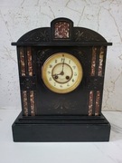 Unikat Duży Marmurowy Zegar Kominkowy Francuski XIX wiek Ciężki 16 kg