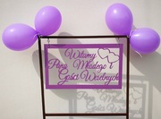 Ślub Wesele Pan Młody - tablica powitalna