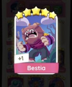 Monopoly GO Zestaw Set 22 Naklejka Karta 5* Bestia