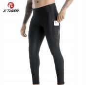 Spodnie leginsy rowerowe kolarskie męskie długie X-Tiger wkładka żelowa  M