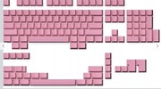 Ranked Zestaw Pustych Nasadek Klawiszy Premium | Grubość 1,4 mm PBT 139 róż