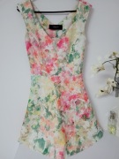 Kolorowa koktajlowa sukienka Reserved rozmiar S 