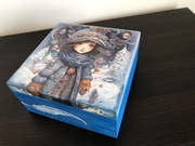 Dziewczynka pudełko szkatułka decoupage, 