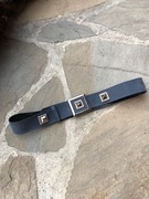 Pasek vintage niebieski  damski retro 80s 70s 90s prl