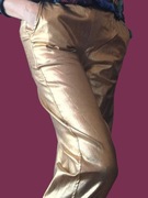 Spodnie złote damskie 