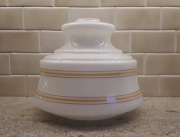 Kosz, jak dzwon - Biały - Vintage PRL  Loft styl design – około 50 lat (!).