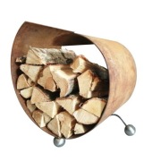 Stojak na drewno Corten