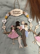 Makramowa rodzinka , prezent , rocznica , dzień mamy , dzień babci