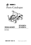 Katalog części ciągnika Iseki SF 438 FH, SF 450 FH