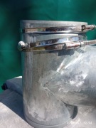 Trójnik T fi 150 DGP rozprowadzenie kominek wkład