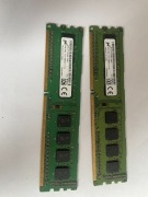 pamięć ram 2X4GB ddr3 12800u 100% sprawny 