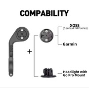 XOSS wydłużony Uchwyt licznika rowerowego do Garmin Edge Plus Solidny