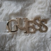 Pasek Guess,  bialy , xs / s