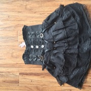 nowa czarna spódniczka dla dziewczynki na wzrost chyba 128 cm