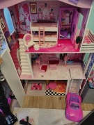 Ogromny domek dla lalek z mebelkami xxl ok 120 cm wysokosci