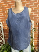 Design By Scirocco jedwabna bluzka top jewdab silk soie seide, r 44