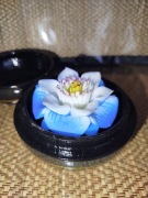 Ręcznie rzeźbione, pachnące  mydełko w kształcie kwiatu na prezent !
