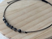bransoletka z kamieni naturalnych Labradoryt na sznurku 