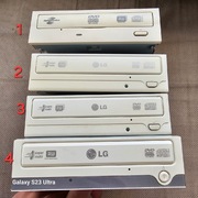 MIX Napędy CD DVD RETRO PC nagrywarka ATA molex biały front w dobrym stanie