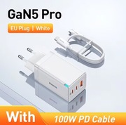 Ładowarka sieciowa BASEUS 65W biała 