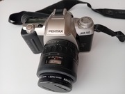 Aparat Pentax MZ-50 + obiektyw Pentax 35-80mm + filtr Tiffen 49mm