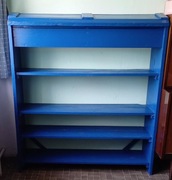 Biblioteczka stara antyk przedwojenna indygo regał na książki