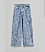 Dżinsy H&M Smiley Word rozm. 158