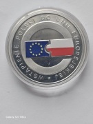 Moneta 10 zł Wstąpienie Polski do Unii Europejskiej 2004 r