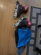 Sprzedam rolki męskie wraz z kompletem ochraniaczy, raz użyte.