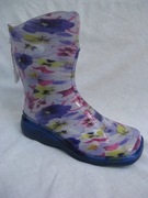 Kalosze młodzieżowe damskie DEMAR bratki 36/37