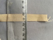 Wstążka tasiemka rypsowa kremowy jasny brąz dekoracyjna ozdobna 15 mm 5m