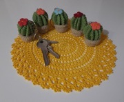 Breloki "Kaktus" ręczna robota. Jest 12 szt