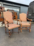 Klasyczne Zdobne Fotele Holenderskie 