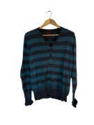 Sweter w serek rozpinany Levis czarny zielony l