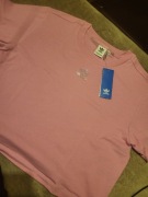 Adidas różowa koszulka z kryształkami 