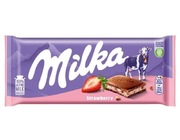 Milka czekolada truskawkowa strawberry 100g