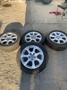 4x oryginalnych felg aluminiowych Audi 17” z oponami goodyear