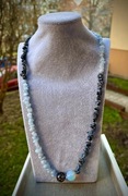 Biżuteria. Kamienie naturalne. Naszyjnik - 76cm - rękodzieło