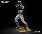 White Power Ranger Biały Figurka 1/6 ręcznie malowana żywica 