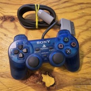 Oryginalny Kontroler SONY DUAL SHOCK 1 SCPH-1200 Crystal Blue Stan 9/10